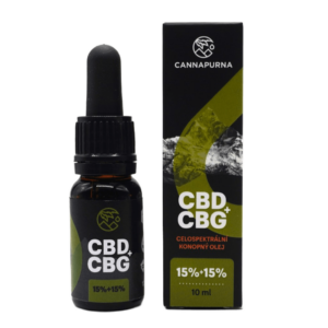 CBG olej | CBG kvapky 15 % full spectrum - konopnysen.sk