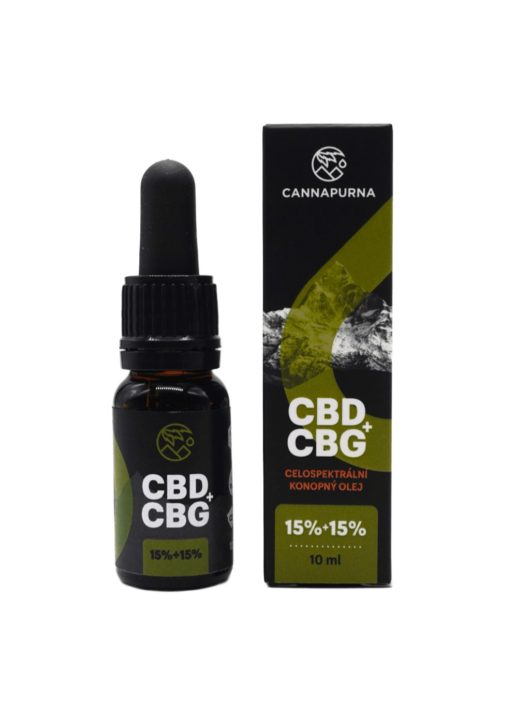 CBG olej | CBG kvapky 15 % full spectrum - konopnysen.sk